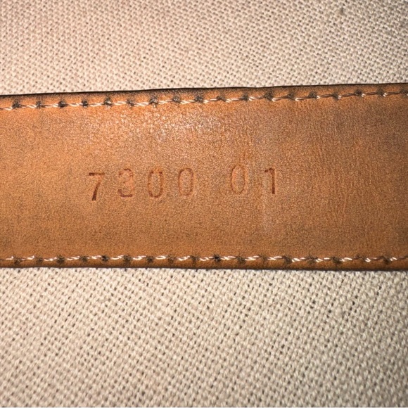 Tiffany & Co. Black and Tan Calfskin Leather Women's or Men’s Belt, Size 34 - Picture 5 of 9